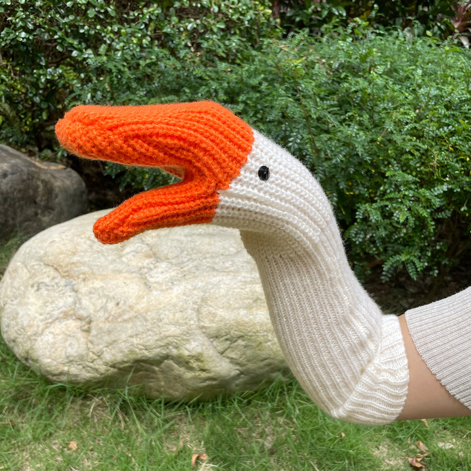 Full Finger Gloves Knitted Wool Mittens