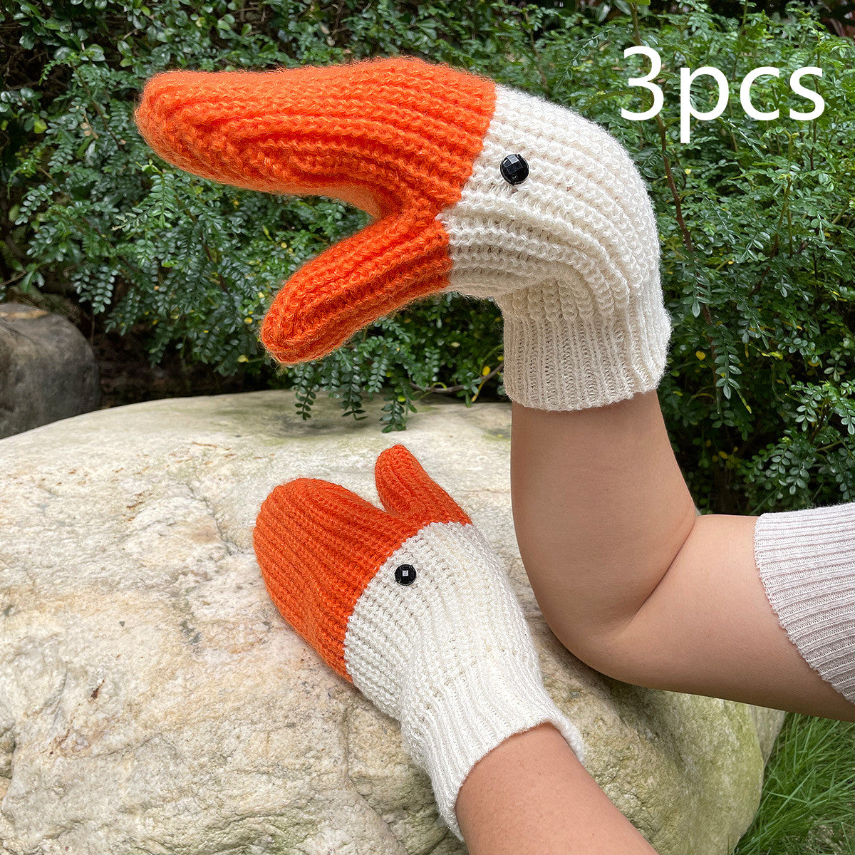Full Finger Gloves Knitted Wool Mittens