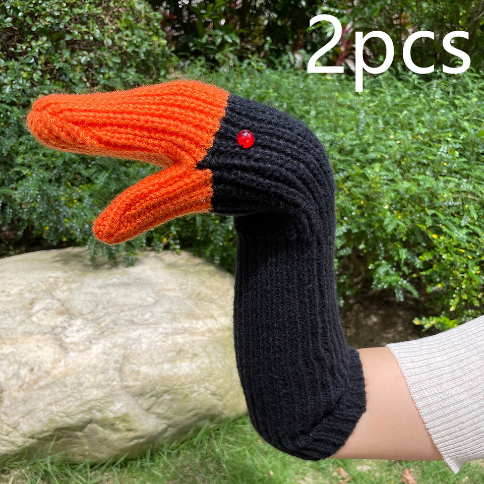 Full Finger Gloves Knitted Wool Mittens
