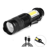 Outdoor Glare Zoom LED Flashlight